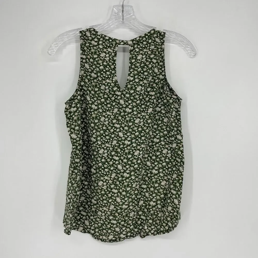 Old Navy Sleeveless Floral V-Neck Top Size Small - Picture 4 of 6